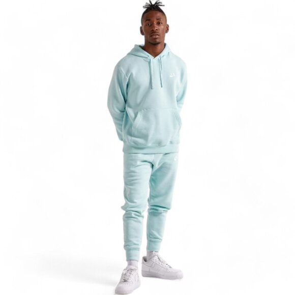 Nike Club Fleece Sweatsuit 2 Pc Matching Set Men's XL Jade Light Blue Tracksuit - Picture 2 of 12